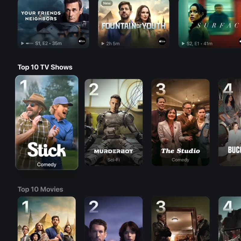 TV app's new cinematic design boosts discovery